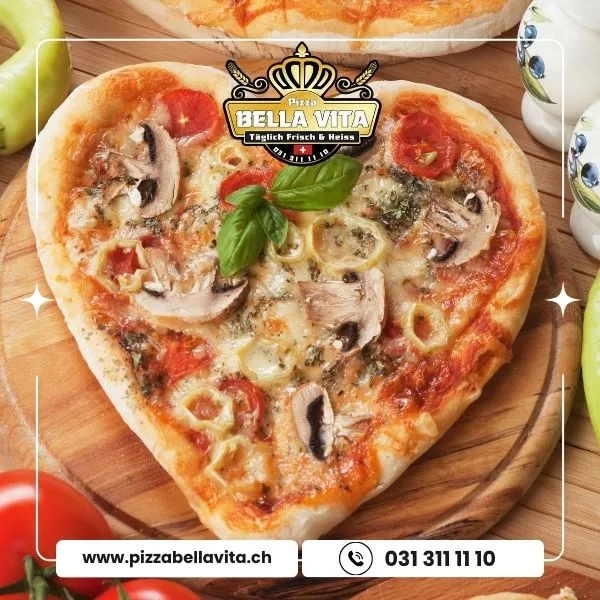 Pizza Funghi – Der italienische Hochgenuss mit Champignons im Bella Vita, Bern